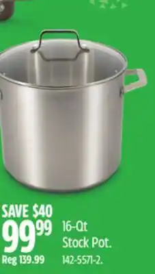 Canadian Tire PADERNO 16-Qt Stock Pot offer
