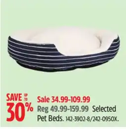 Canadian Tire Petco Selected Pet Beds offer