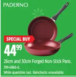 Canadian Tire PADERNO 26cm and 30cm Forged Non-Stick Pans offer