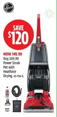 Canadian Tire Hoover Power Scrub Pet with Heatforce Drying offer
