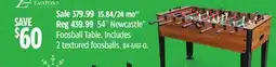 Canadian Tire 54˝ Newcastle Foosball Table. Includes 2 textured foosballs offer