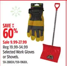 Canadian Tire Selected Work Gloves or Shovels offer