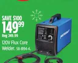 Canadian Tire Mastercraft 120V Flux Core Welder offer