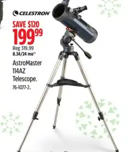 Canadian Tire Celestron AstroMaster 114AZ Telescope offer