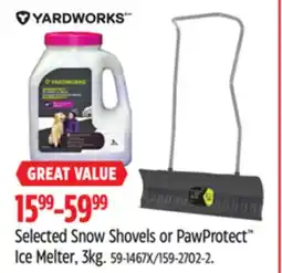 Canadian Tire Yardworks Selected Snow Shovels or PawProtect Ice Melter offer