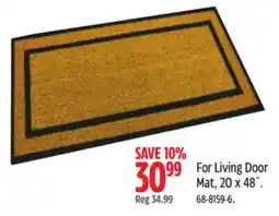 Canadian Tire ForLiving Door Mat offer
