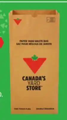 Canadian Tire Canadian Tire Compostable 2-Ply Leaf Bags offer