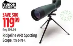 Canadian Tire Yukon Gear Ridgeline APX Spotting Scope offer