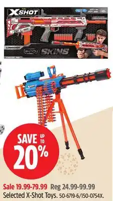 Canadian Tire ZURU Selected X-Shot Toys offer