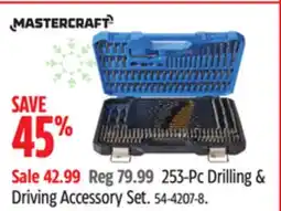 Canadian Tire Mastercraft 253-Pc Drilling & Driving Accessory Set offer