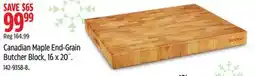Canadian Tire Canadian Maple End-Grain Butcher Block offer