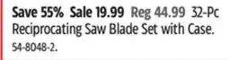 Canadian Tire Mastercraft 32-Pc Reciprocating Saw Blade Set with Case offer