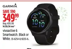 Canadian Tire vivoactive 6 Smartwatch. Black or White offer