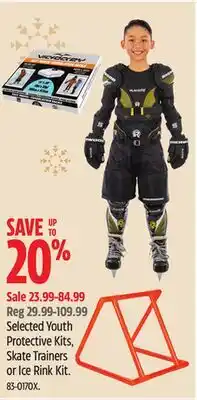 Canadian Tire Selected Youth Protective Kits, Skate Trainers or Ice Rink Kit offer