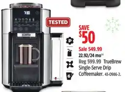 Canadian Tire DeLonghi TrueBrew Single-Serve Drip Coffeemaker offer