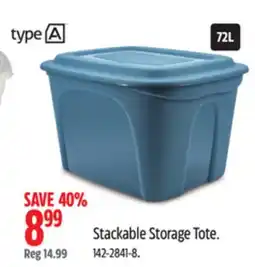 Canadian Tire Stackable Storage Tote offer