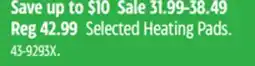 Canadian Tire Selected Heating Pads offer
