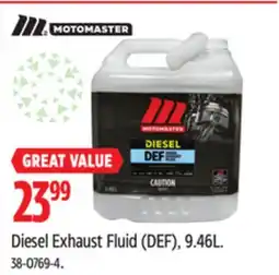 Canadian Tire MotoMaster Diesel Exhaust Fluid (DEF) offer