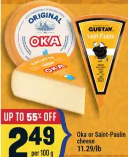 Marché Adonis Oka or Saint-Paulin cheese offer