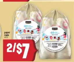 Marché Adonis Paper cups offer