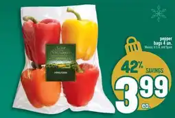 Marché Adonis pepper bags 4 un offer