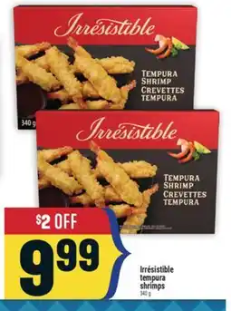 Marché Adonis Irrésistible tempura shrimps offer