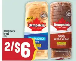 Marché Adonis Dempster's bread offer