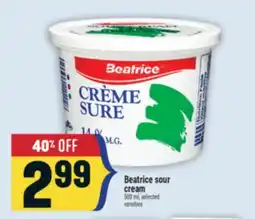 Marché Adonis Beatrice sour cream offer