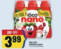 Marché Adonis Iögo nano drinkable yogurt offer
