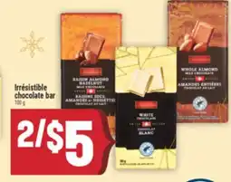 Marché Adonis Irrésistible chocolate bar offer