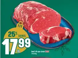Marché Adonis Beef rib eye steak Halal offer