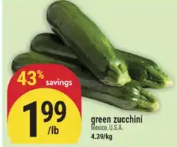 Marché Adonis Green zucchini offer
