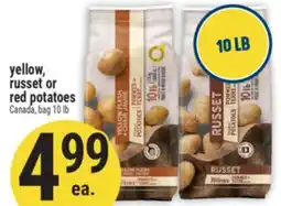 Marché Adonis Yellow, russet or red potatoes offer