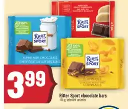 Marché Adonis Ritter Sport chocolate bars offer