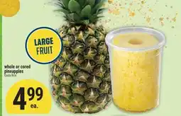 Marché Adonis whole or cored pineapples offer
