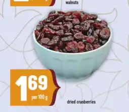 Marché Adonis dried cranberries offer