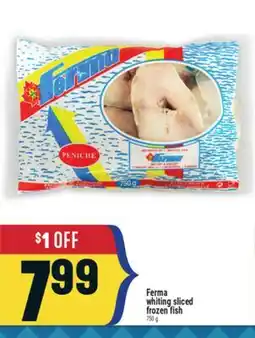 Marché Adonis Ferma whiting sliced frozen fish offer