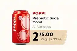 Marche Leo's POPPI Prebiotic Soda offer