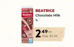 Marche Leo's BEATRICE Chocolate Milk offer