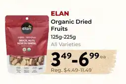 Marche Leo's ELAN Organic Dried Fruits offer