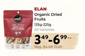 Marche Leo's ELAN Organic Dried Fruits offer