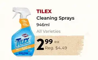 Marche Leo's TILEX Cleaning Sprays offer
