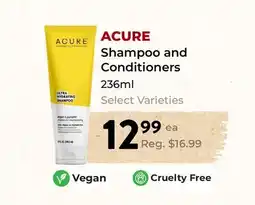 Marche Leo's ACURE Shampoo and Conditioners offer