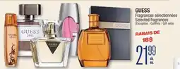 Jean Coutu GUESS Selected fragrances offer