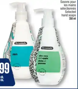 Jean Coutu PERSONNELLE Selected hand soaps offer