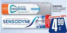 Jean Coutu SENSODYNE Toothpaste Selected sizes offer