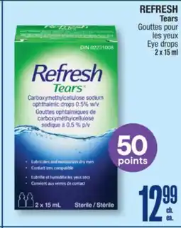 Jean Coutu REFRESH Tears Eye drops offer