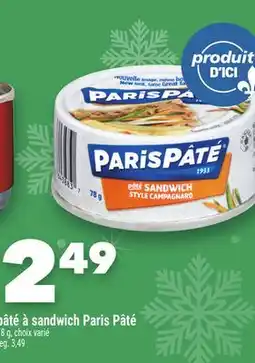 Marche Ami Pâté à sandwich Paris Pâté offer