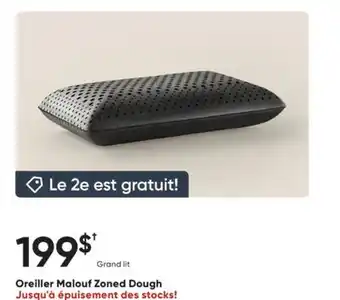 Dormez Vous Oreiller Malouf Zoned Dough offer