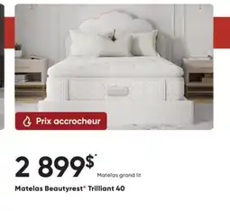 Dormez Vous Matelas Beautyrest Trilliant 40 offer